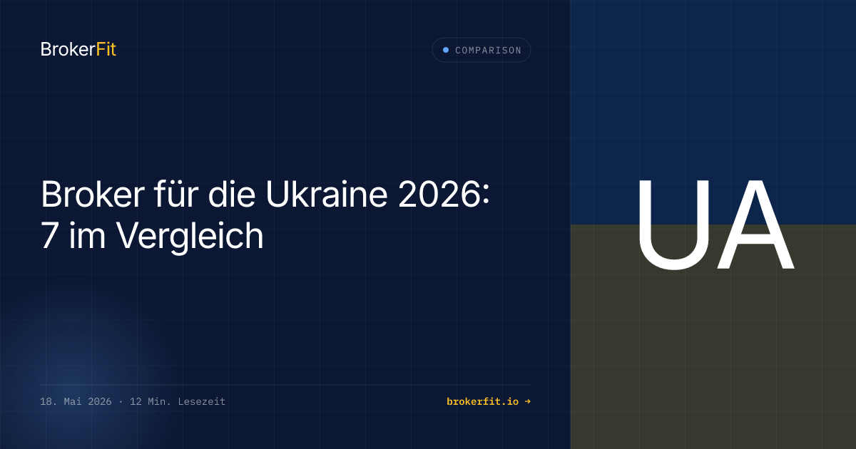 Broker für die Ukraine 2026: 7 im Vergleich