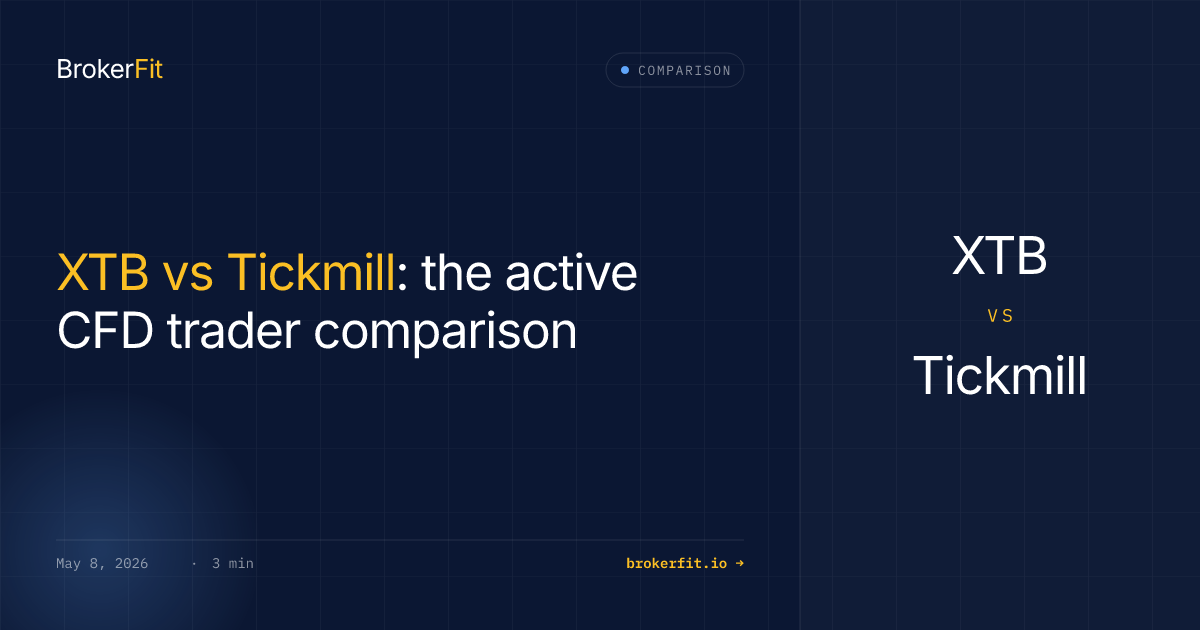 XTB vs Tickmill 2026: Active CFD Trader Comparison