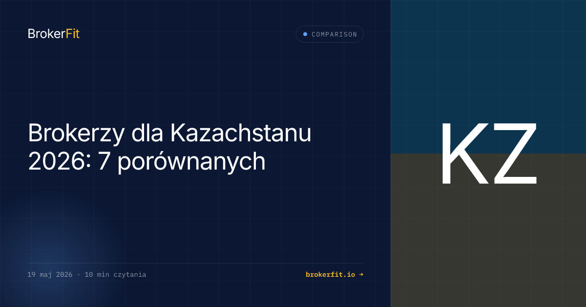 Brokerzy dla Kazachstanu 2026: 7 porównanych