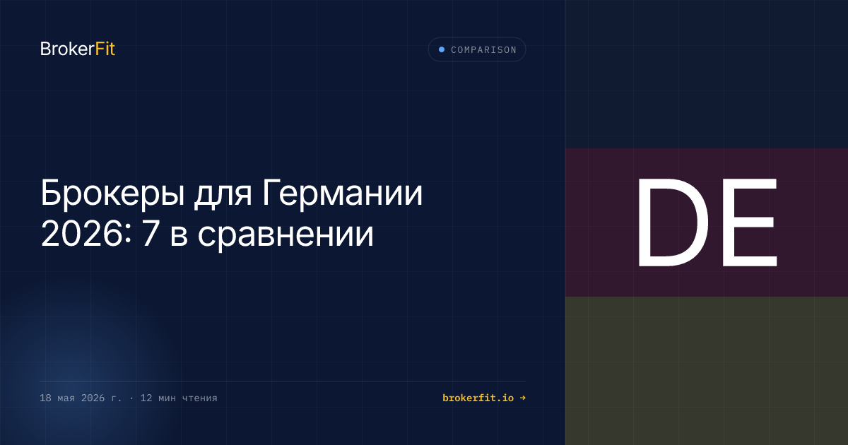 Брокеры для Германии 2026: 7 в сравнении
