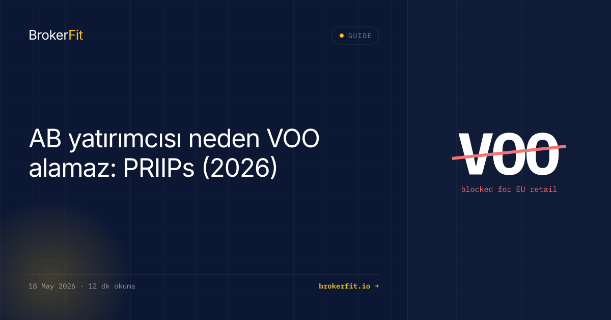AB'de VOO alamıyor musunuz? 3 yasal yol (PRIIPs, 2026)