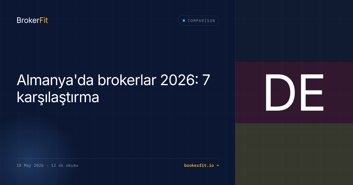 Almanya'da brokerlar 2026: 7 karşılaştırma
