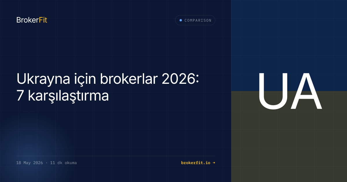 Ukrayna için brokerlar 2026: 7 karşılaştırma