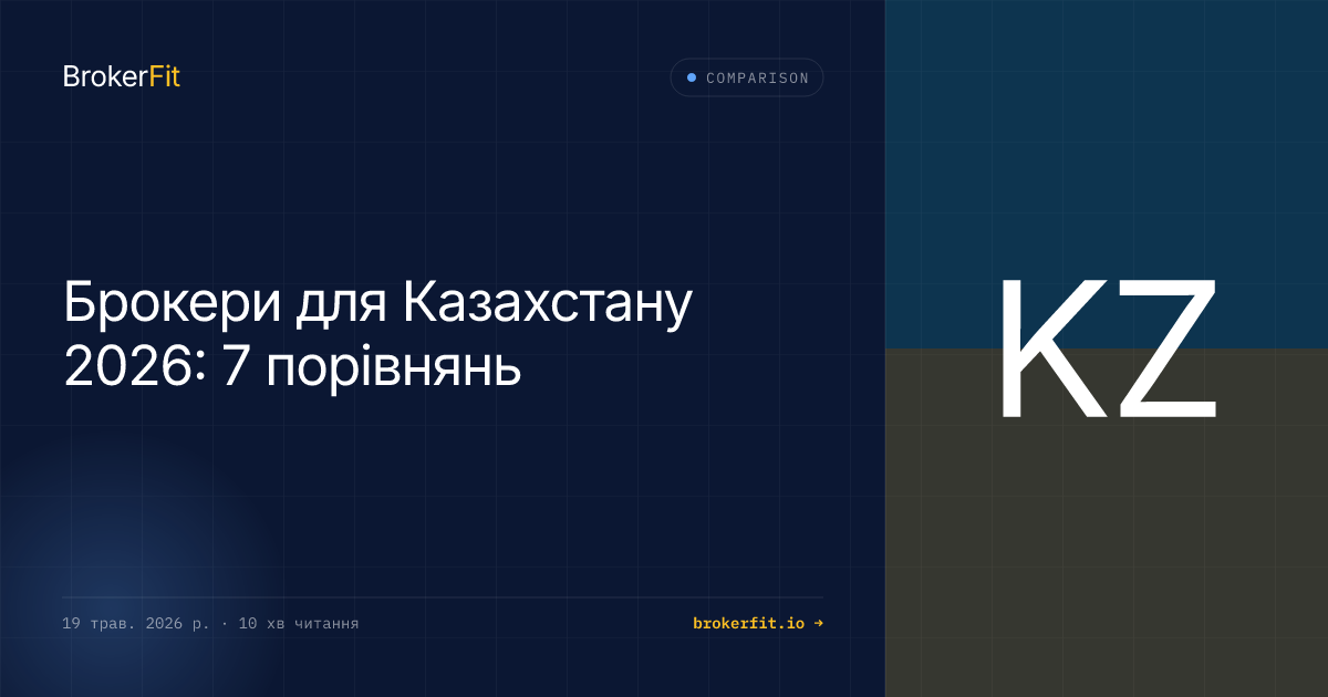 Брокери для Казахстану 2026: 7 порівнянь
